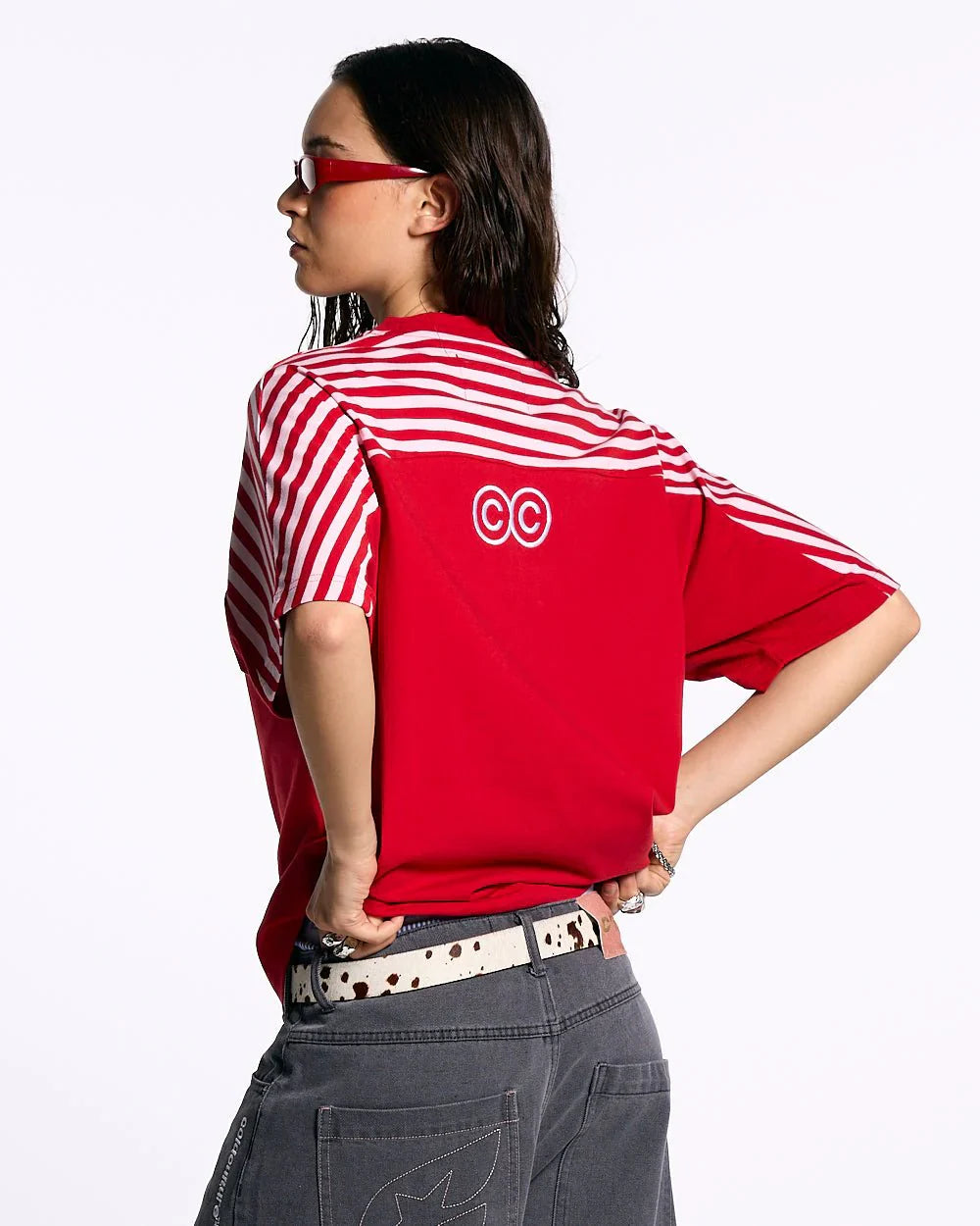LOLLY HALF STRIPES TEE