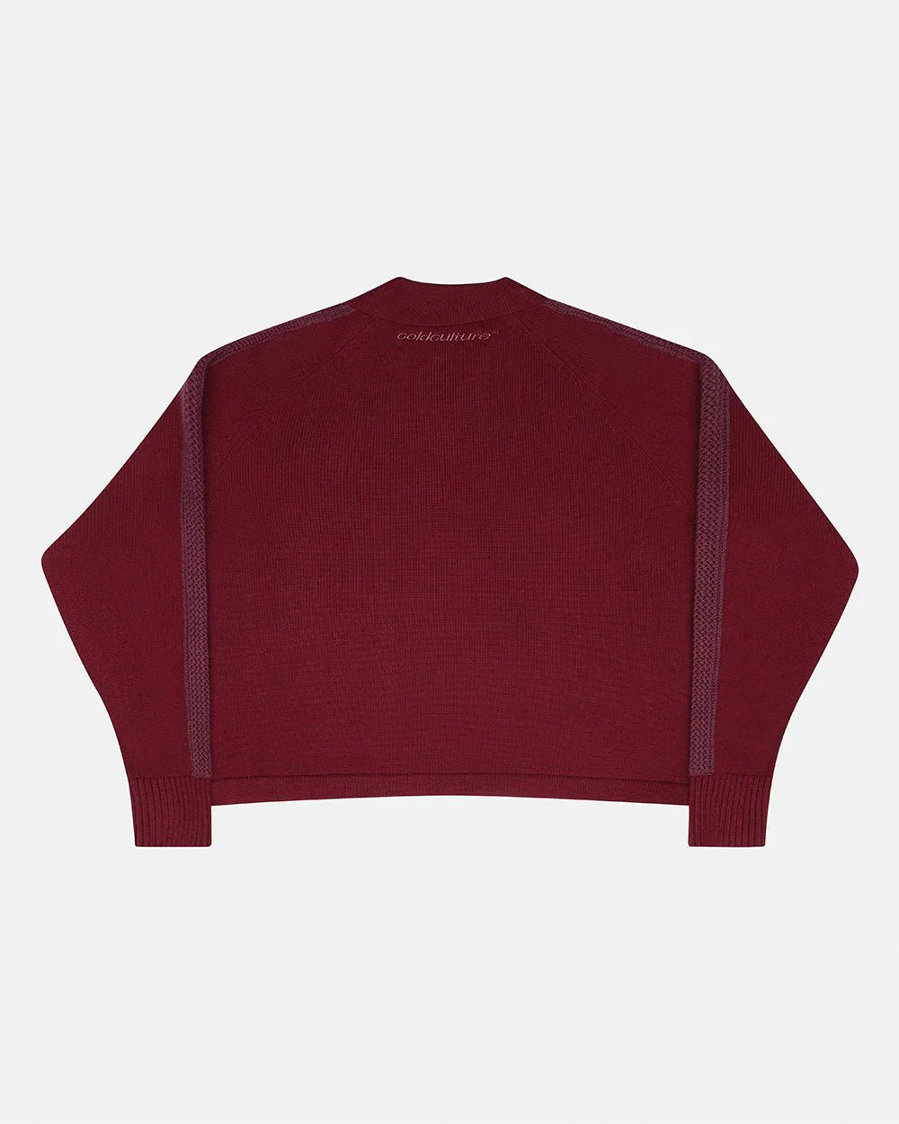 HIGHWAY QUARTER ZIP KNIT BURGUNDY