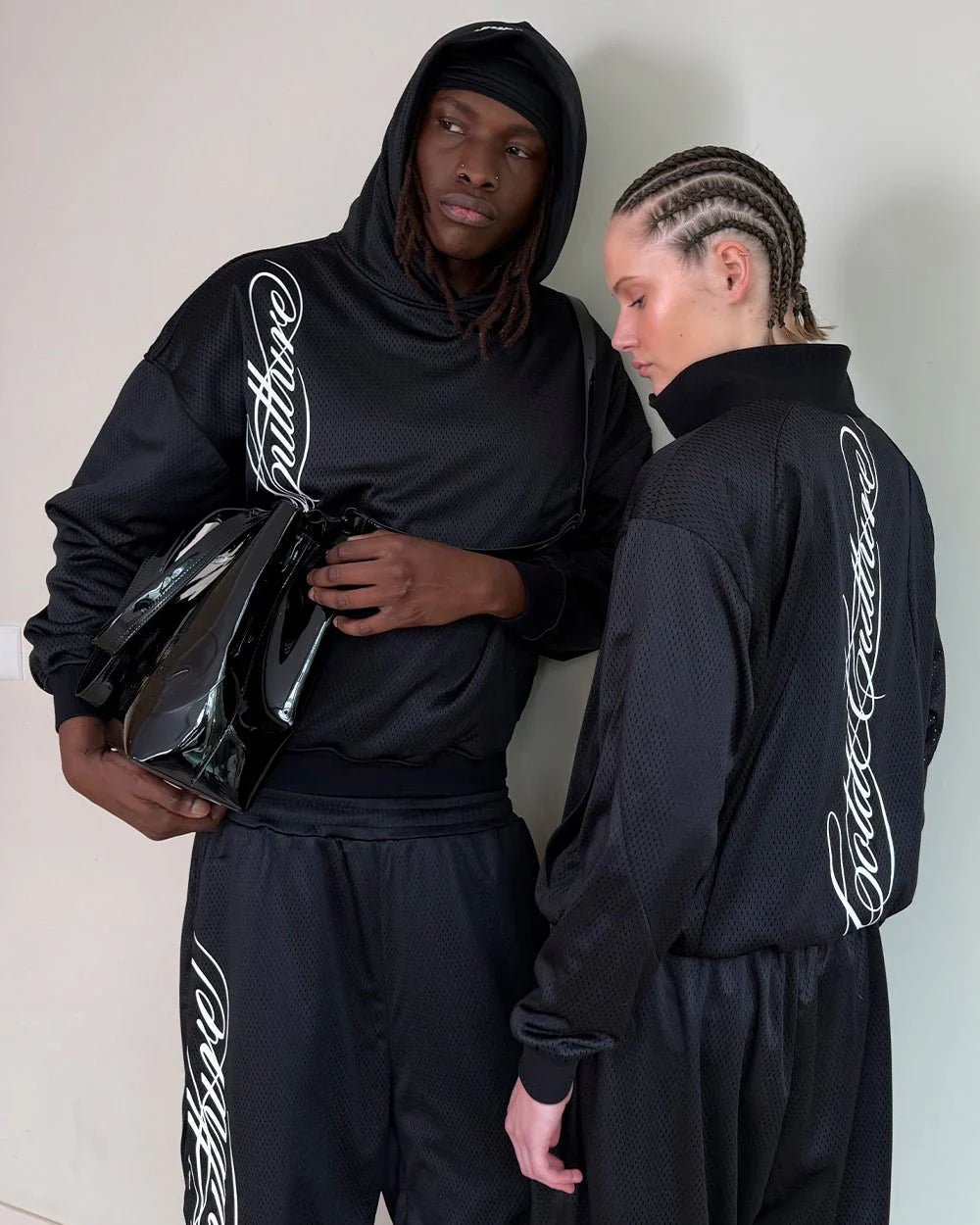 RIOT MESH HOODIE BLACK