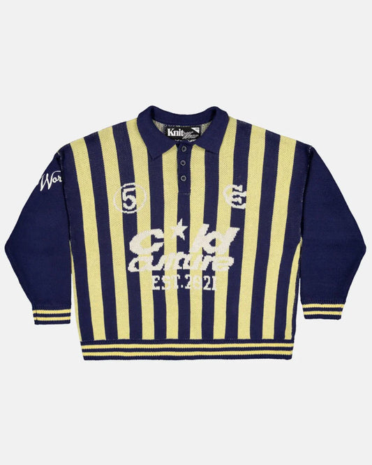 STRUCTURE COLLAR SWEATSHIRT KNIT