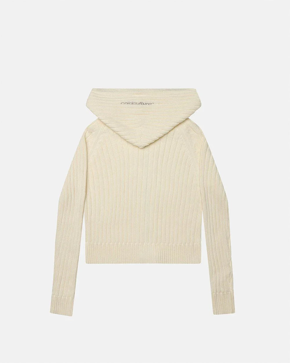 TRACK HOOD ZIP KNIT