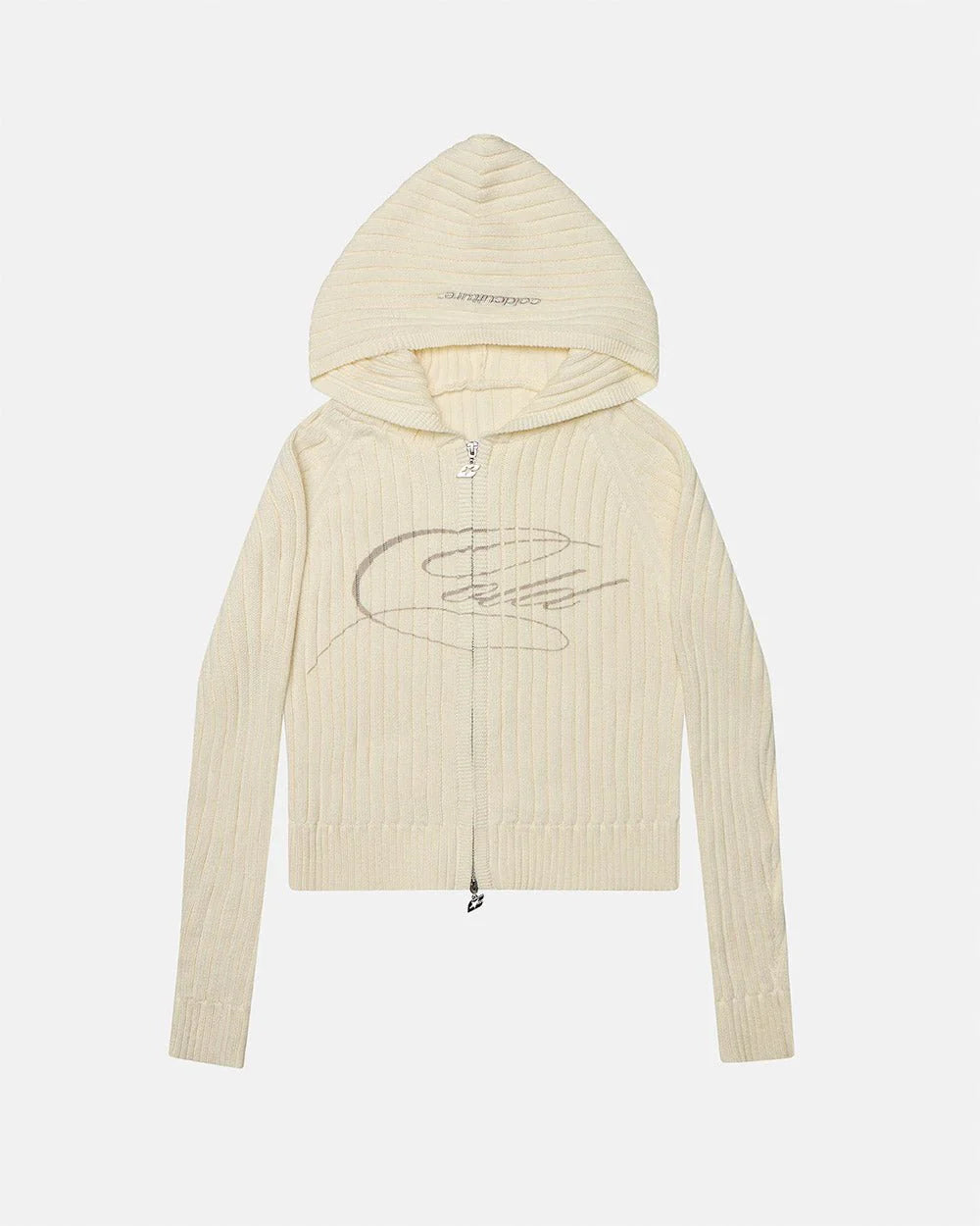 TRACK HOOD ZIP KNIT